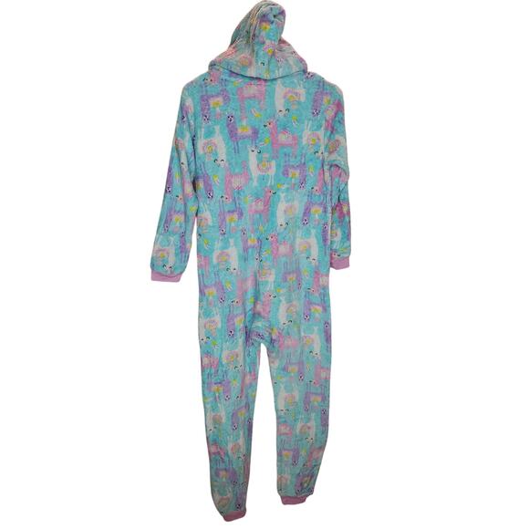 The Children’s Place Llama Fleece Hooded One Piece 14 XL - Picture 2 of 5